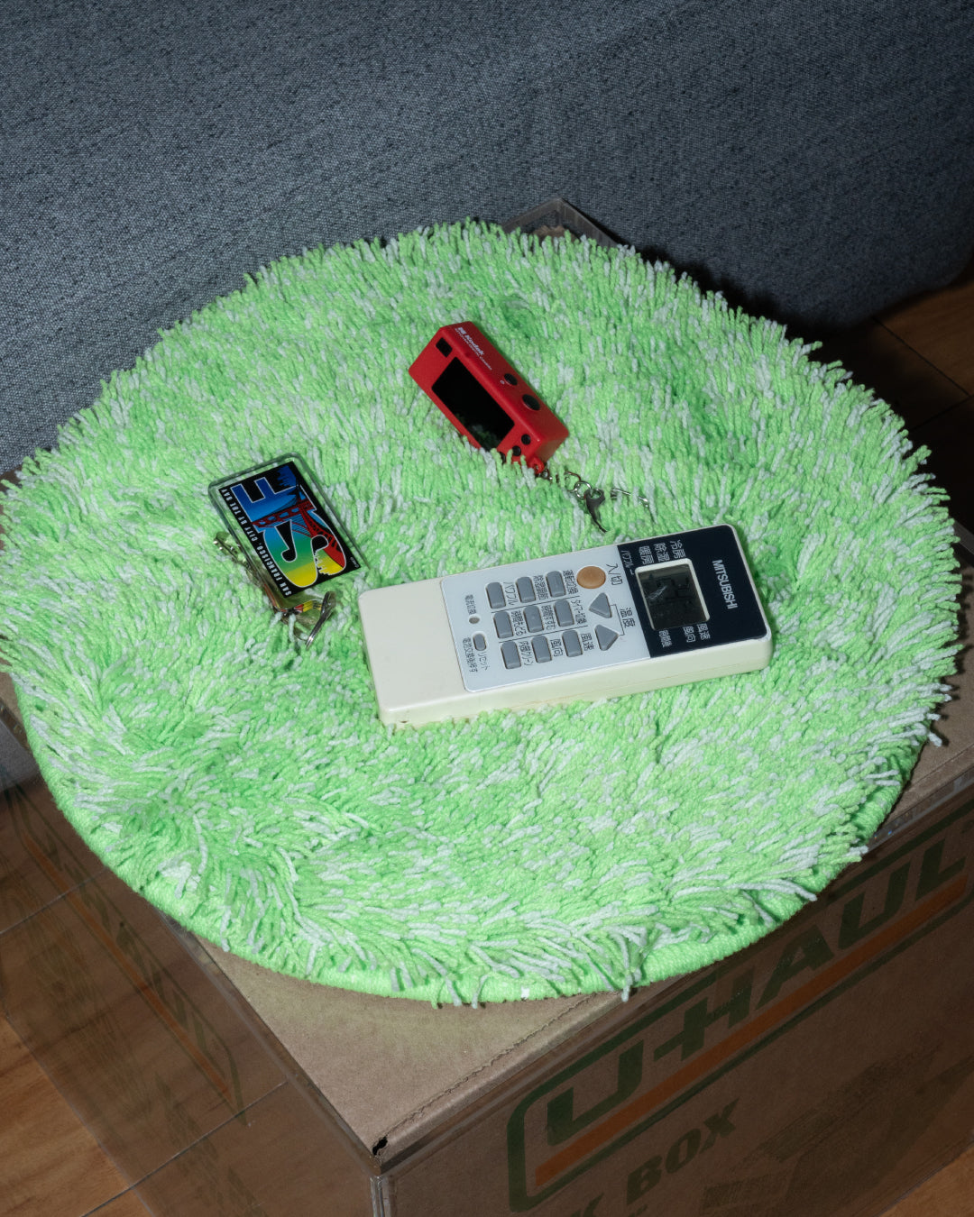ROOM Heather Chair Rug - Lime Green